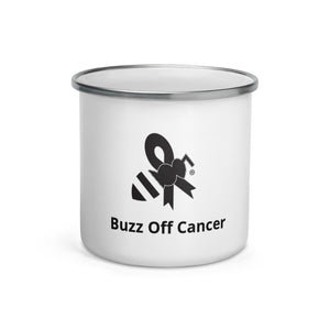 Mug Enamel - "Buzz Off Cancer"