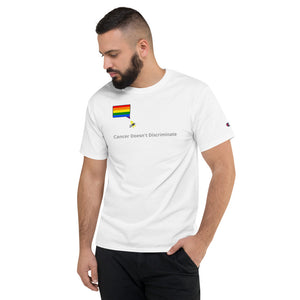 Men's T  Cancer Awareness - Cancer Doesn't Discriminate - LGBTQandCancer