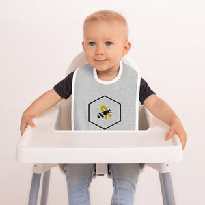 Baby Bib - Gold Cancer Bee Logo