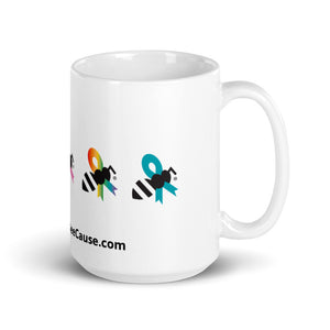 Mug Cancer Awareness Bee Logo